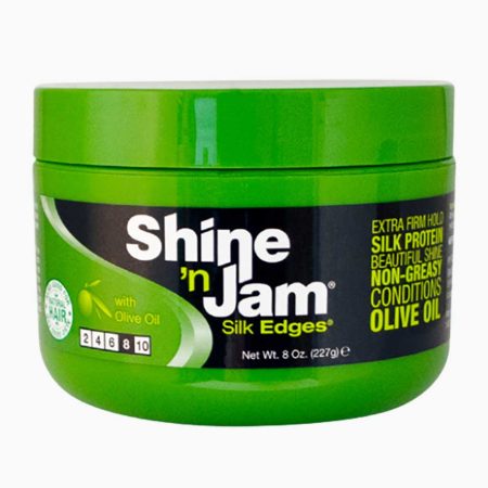 Ampro Shine 'N Jam Conditioning Gel Silk Edges with Olive Oil