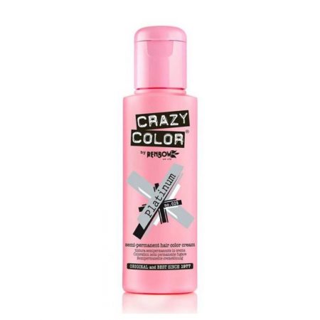 Crazy Color Semi Permanent Hair Colour Cream Platinum 100ml