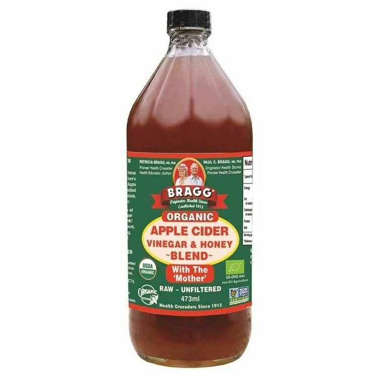 Bragg Raw Unfiltered Organic Apple Cider Vinegar & Honey Blend with the Mother