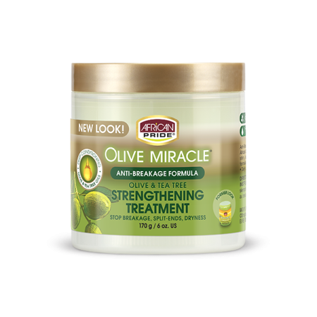 African Pride Olive Miracle Anti-Breakage Strengthening Treatment Cream 6oz